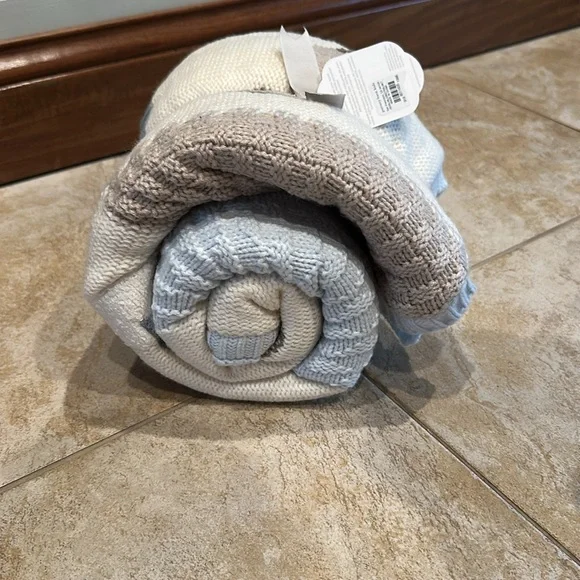 NWT Pottery Barn Baby Boy Blanket - Picture 2 of 4